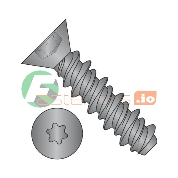 Newport Fasteners Thread Cutting Screw, #6 x 5/8 in, Black Oxide Steel Flat Head Torx Drive, 10000 PK 968653 - main